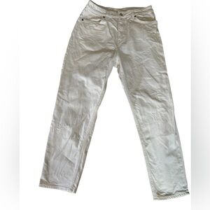 H&M White Cropped Jeans